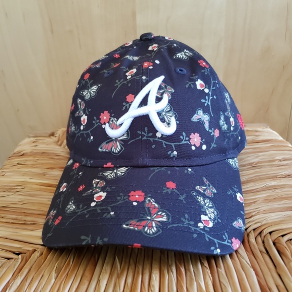 Atlanta Braves Floral Baseball Hat NEW! - Picture 1 of 15